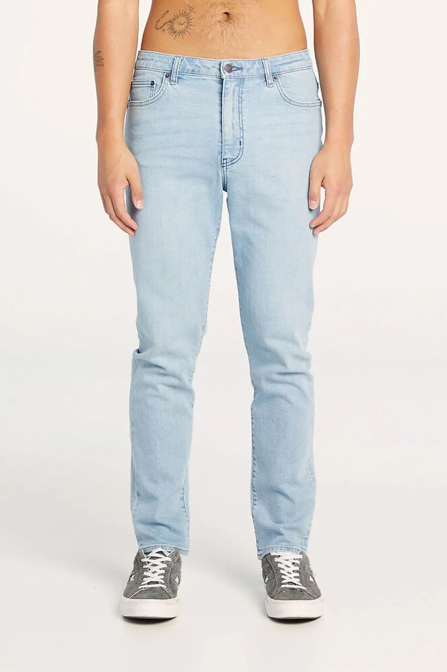 R3 Slim Straight Jean Timeless Blue Couple Look Athlete Fit Festival Outfit