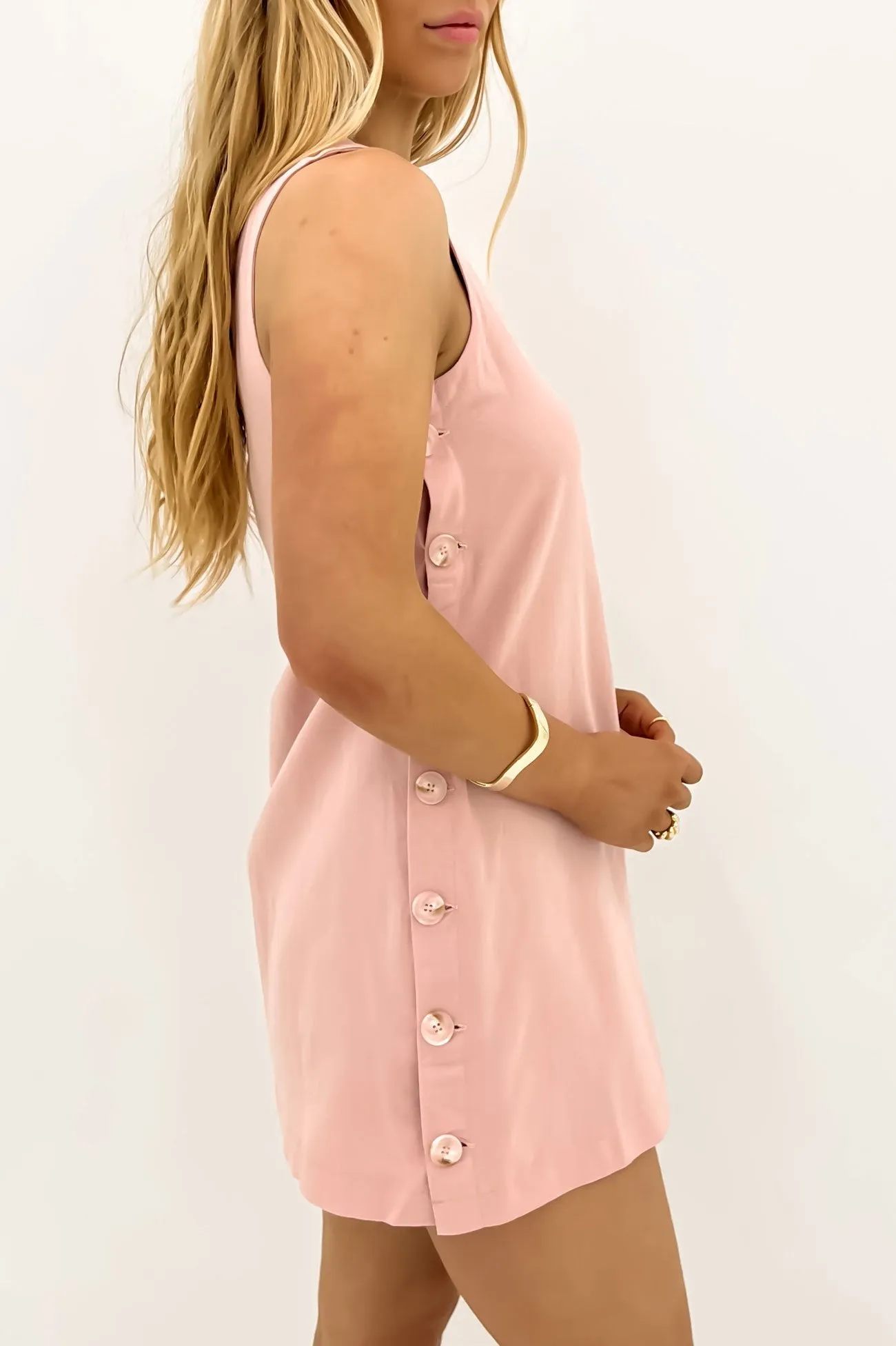 Lunch Date Hidden Pocket Danae Mini Dress Pink