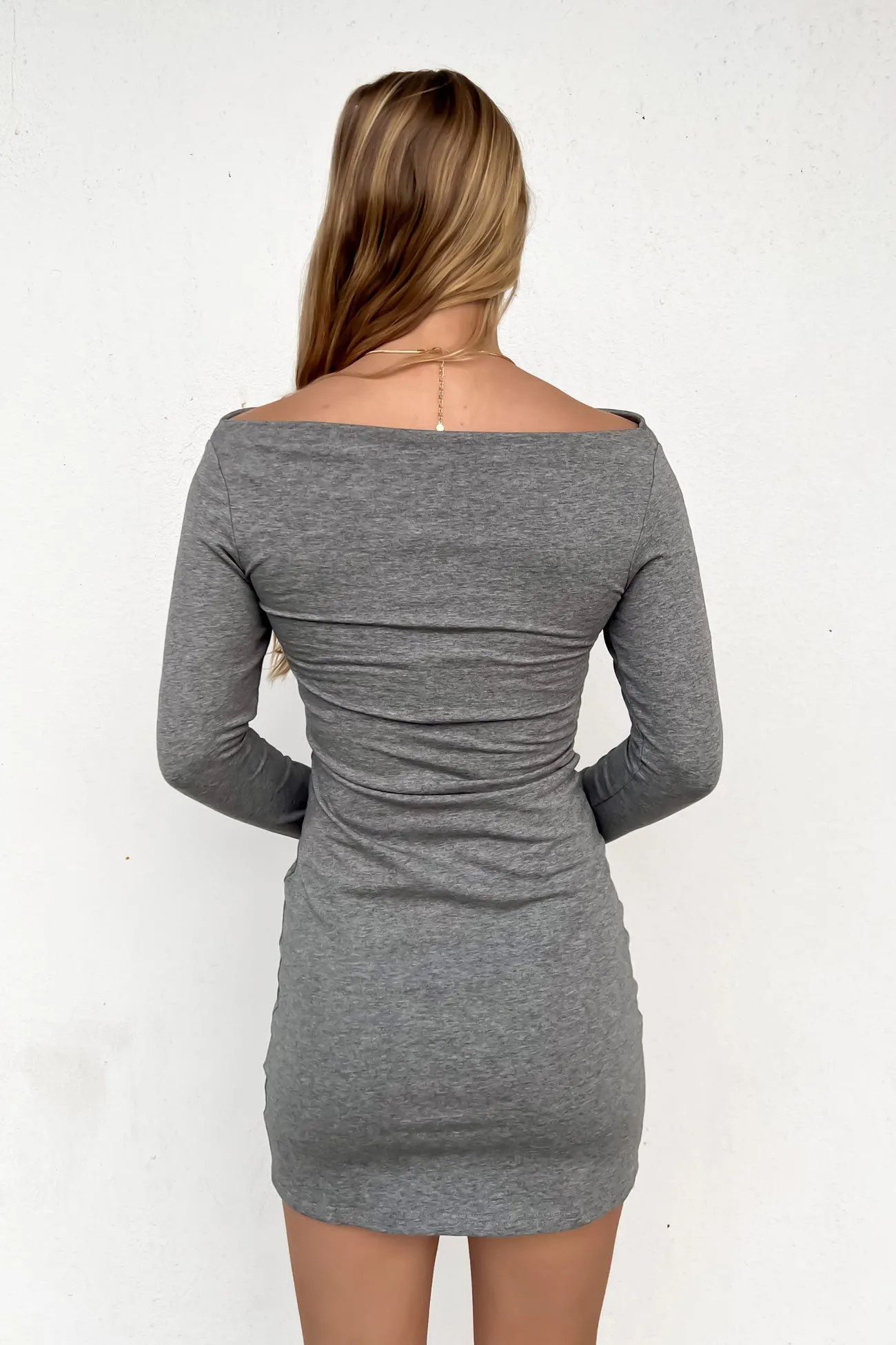 foldable Office Cool Darcie Mini Dress Grey