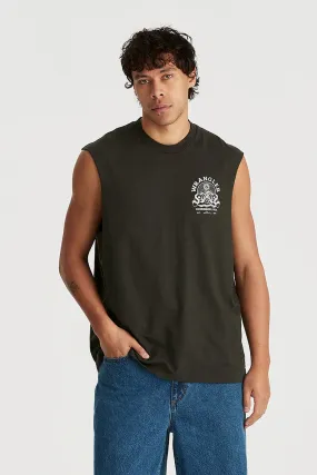 army Intelligence - gathering Dark Alchemy Muscle Tank Dark Slate