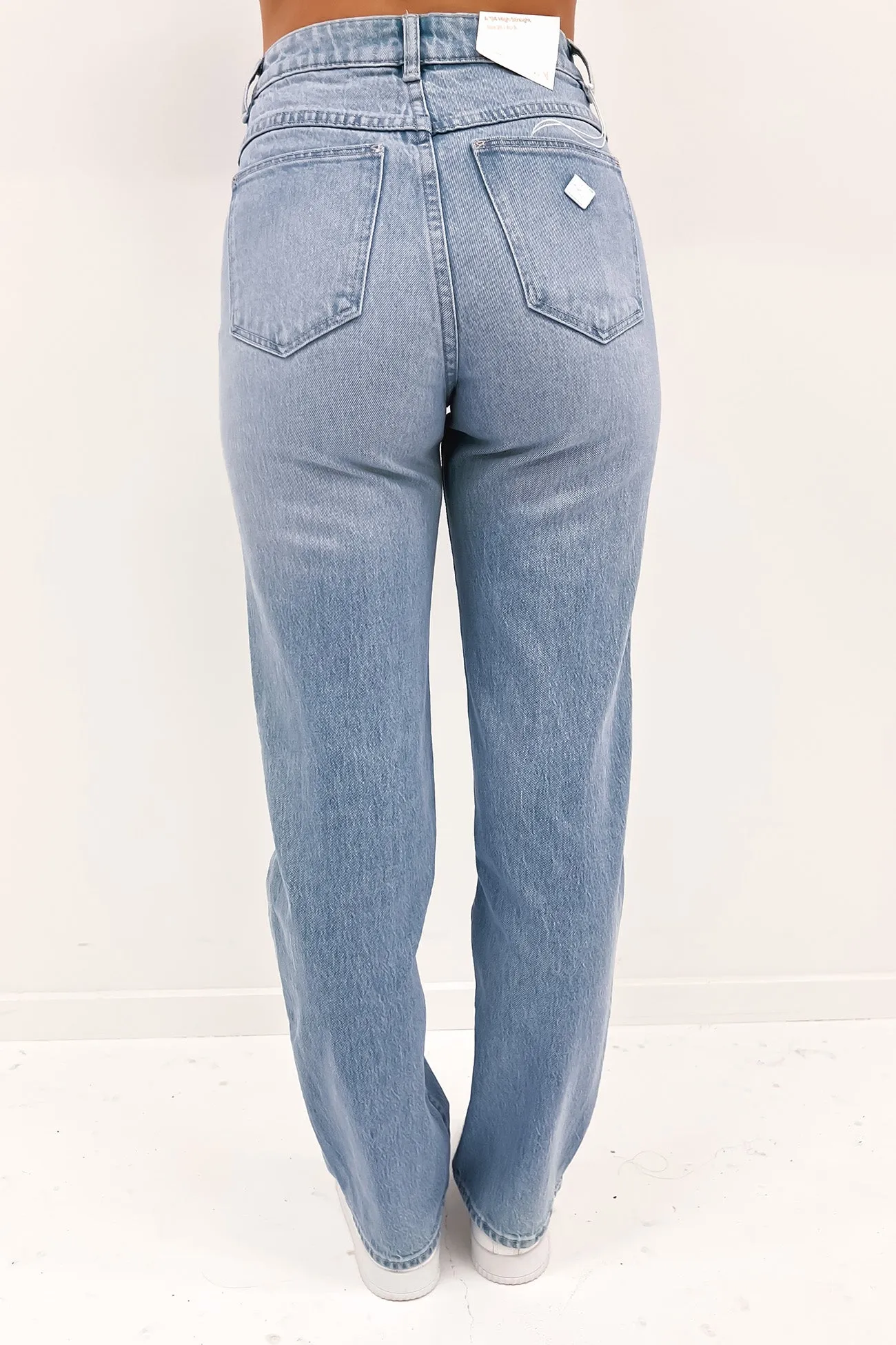 Unisex Attire Durable Fabric A 94 High Straight Jean Gina