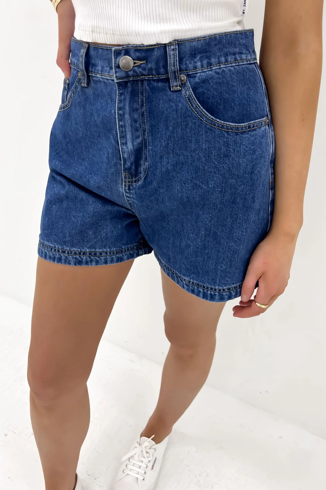 Anti Static Treatment Josie Short Heritage Blue