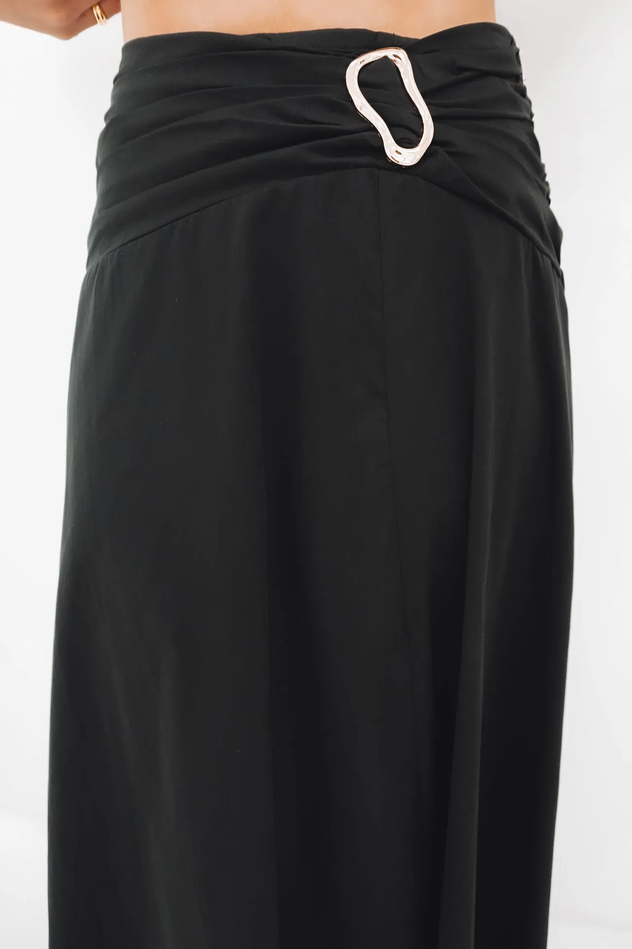 Bold Mood Burke Maxi Skirt Black