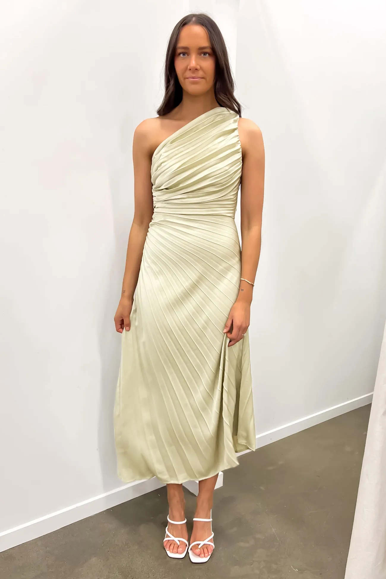 All Fit Style Caralee Midi Dress Sage