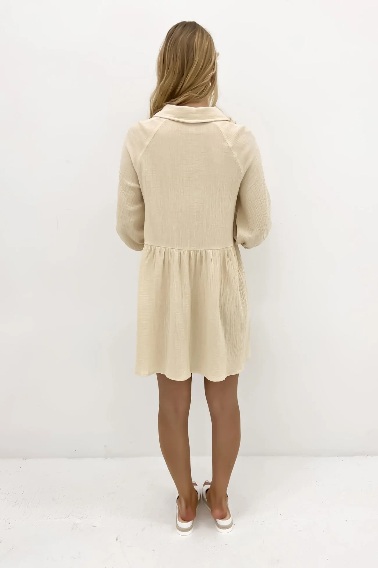 Zadie Mini Dress Natural Artistic Vibe