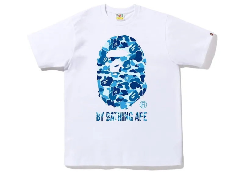 Bape Abc Camo By Bathing Ape Tee White/Blue Fashionable Look