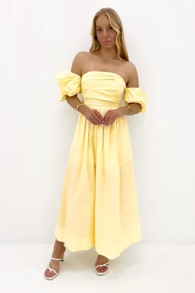 Dempsey Midi Dress Yellow Dressy Yet Comfortable
