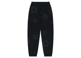 Quick Drying Denim Tears Cotton Wreath Sweatpants Black Monochrome