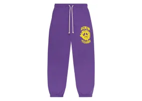 Linen Fabric Denim Tears Denim University Sweatpants Purple