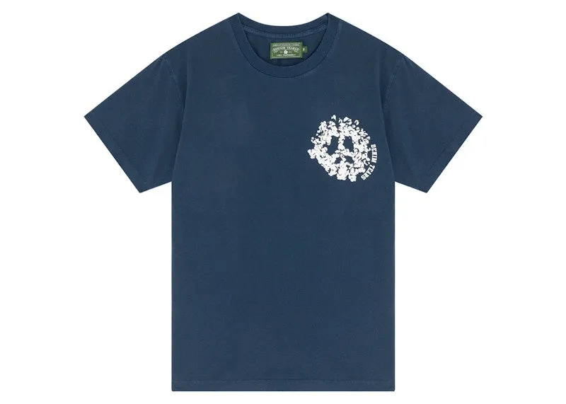 Denim Tears Denim University Tee Navy Ribbed cuff Collapsible
