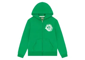 Silky Anti - odor Denim Tears Denim University Zip Hoodie Green