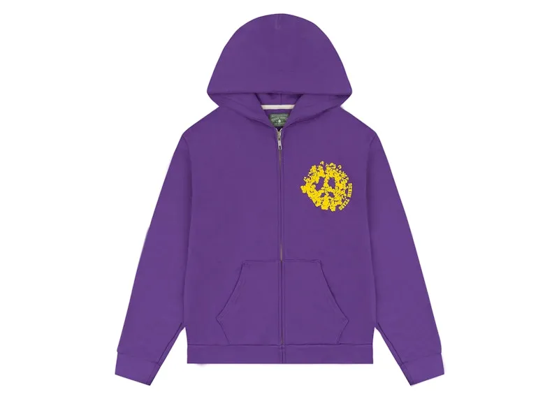 Denim Tears Denim University Zip Hoodie Purple Shape - Retention moisture - wicking