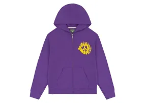 Denim Tears Denim University Zip Hoodie Purple leatherette