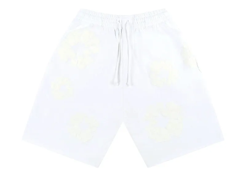 Denim Tears Mono Cotton Wreath Shorts White Lace Details Exquisite Craftsmanship