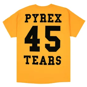 High-Stitch Density Denim Tears Pyrex Tears T-Shirt Yellow
