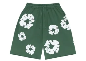 Denim Tears The Cotton Wreath Shorts Green Leather