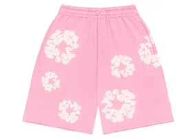 Denim Tears The Cotton Wreath Shorts Pink Breathable Material Fashionable appearance