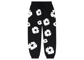 Denim Tears The Cotton Wreath Sweatpants Black Low Waist