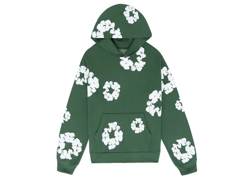 Denim Tears The Cotton Wreath Sweatshirt Green Flattering Silhouette Reinforced
