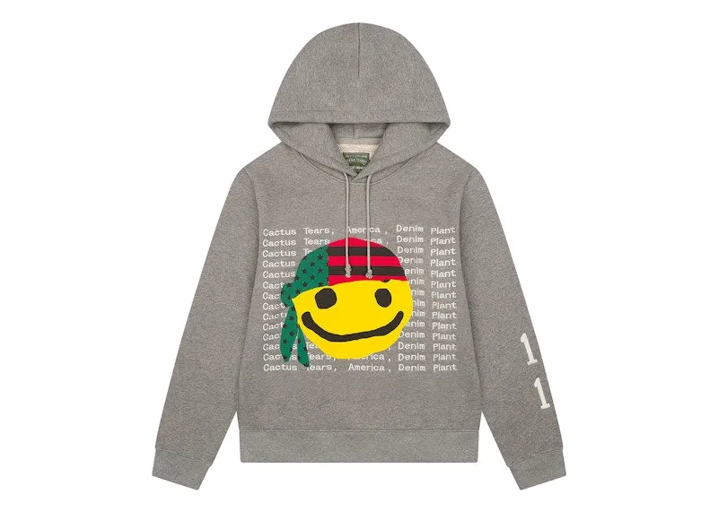Washable pilling resistant Denim Tears X Cpfm Cactus Tears Hoodie Grey