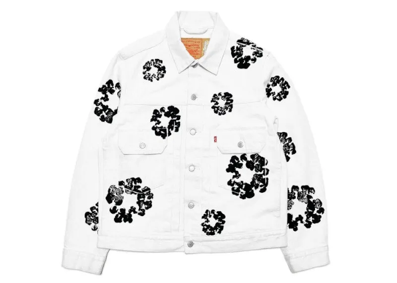 Denim Tears X Levi'S Jacket White portable Classic Style