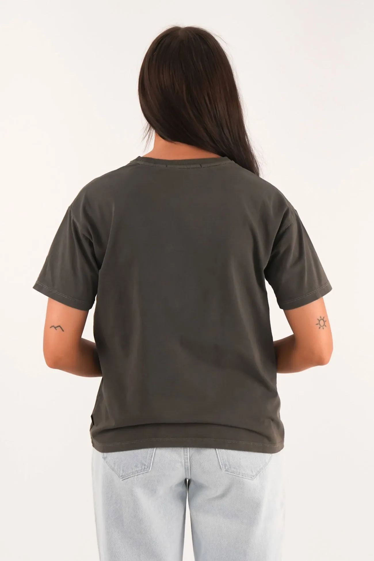 Departed Tee Coal On-the-Go Comfort Ethically Sourced Material