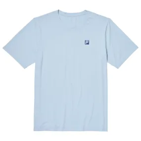 Double-Layered Quick-Dry Designer Fila Men's Volley Core Tee - Light Blue