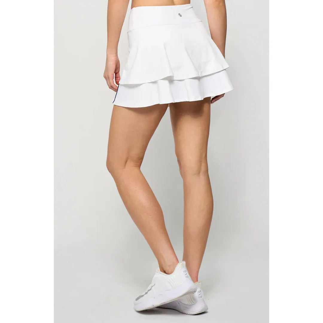 Color fastness Precision Tailoring Designer Lija Women's The One To Beat Ally 14" Skort - White
