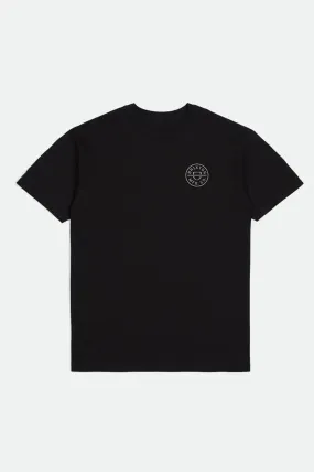 Crest II Short Sleeve Standard Tee Black Dark Sage Warm Grey Eco-friendly