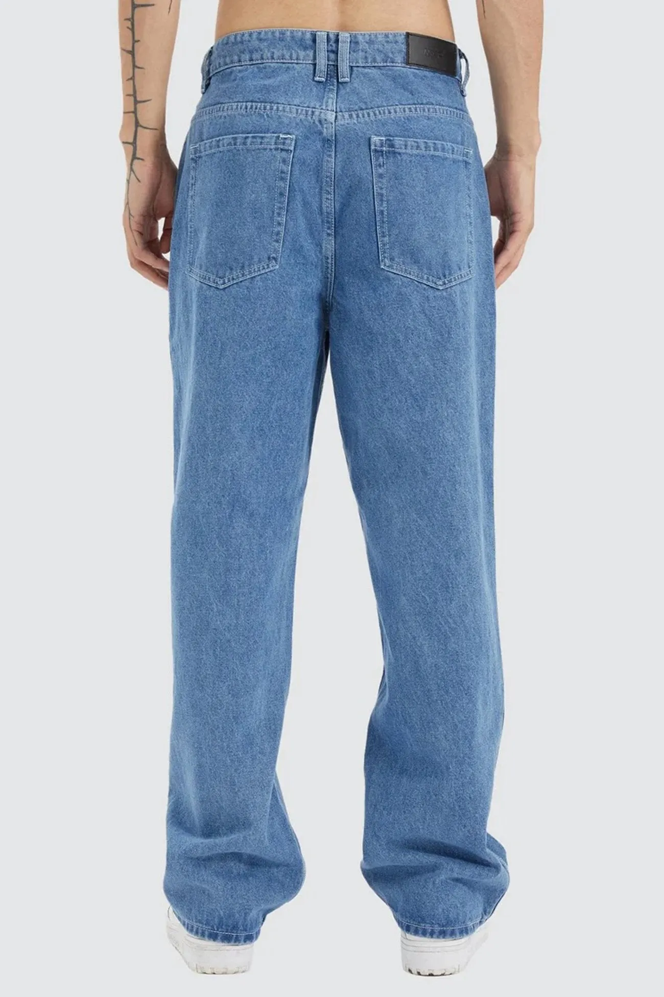 Dillon Baggy Fit Jean Clean Blue Street Smart Unisex Fashion