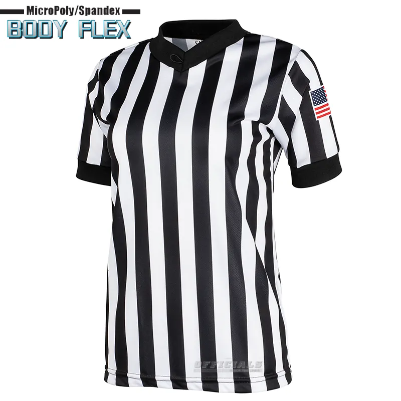 Smitty Women's Body Flex Dye Sublimated V-Neck Minimalist Design Reinforced Hems