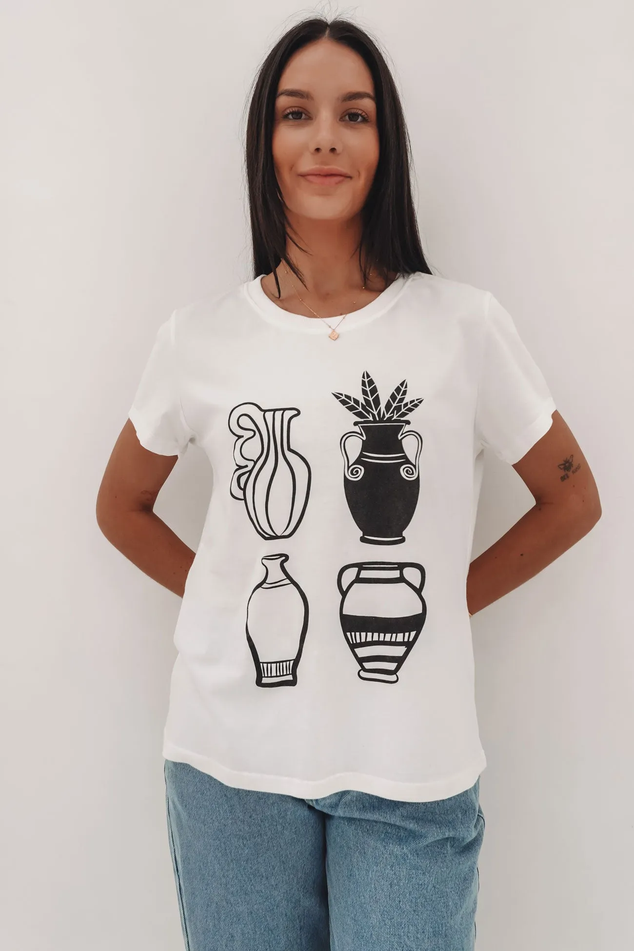 Domani Tee White Breathable wear