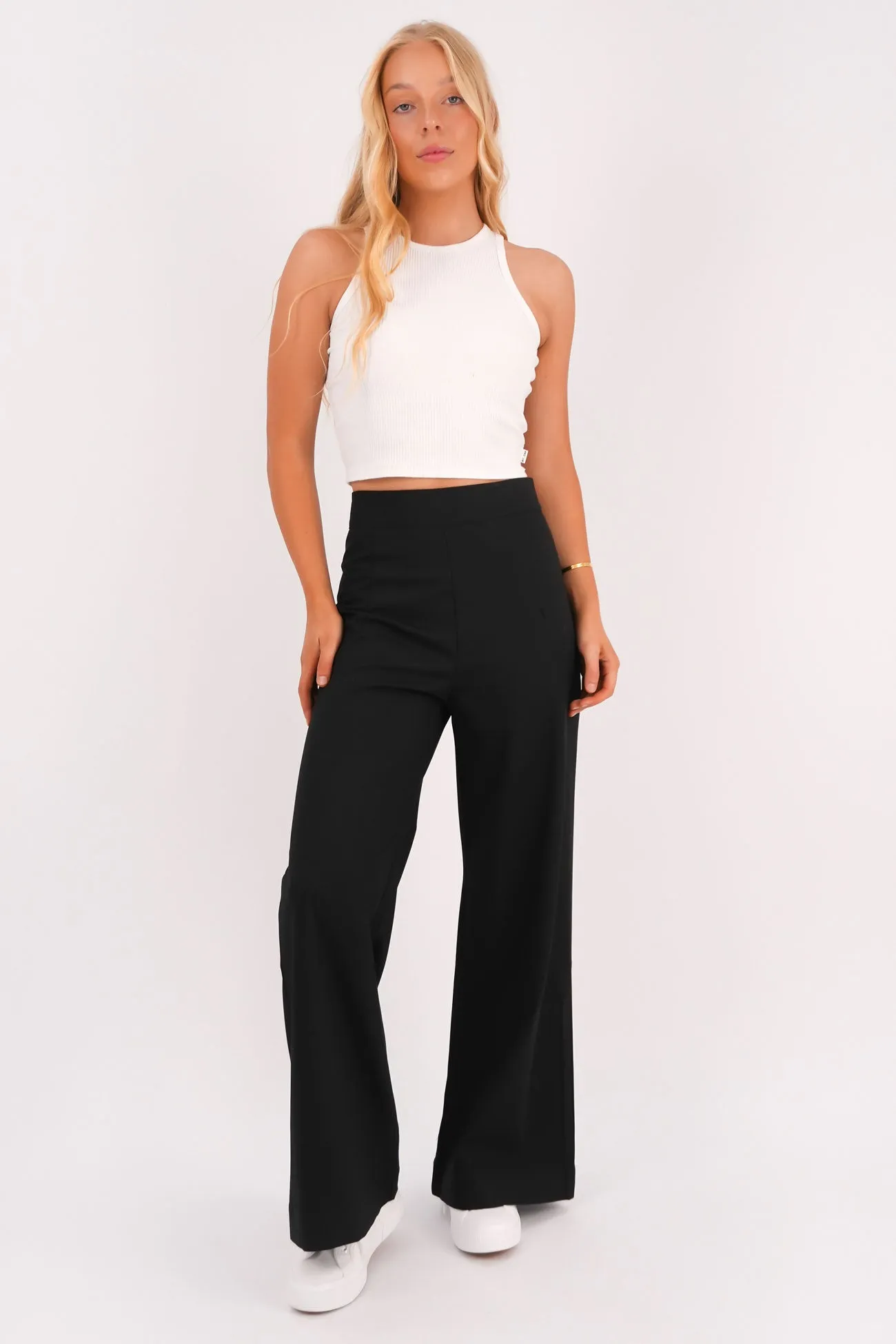 Dorothy Pant Black No Gap Waistband SoftCottonBlend