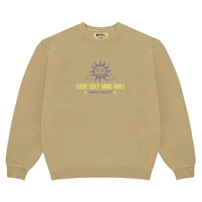 Men's Leave Only Good Vibes Crew Sweatshirt Comfy And Warm