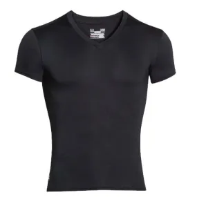 Geometric Print Slim Silhouette Under Armour V-Neck Compression Shirt