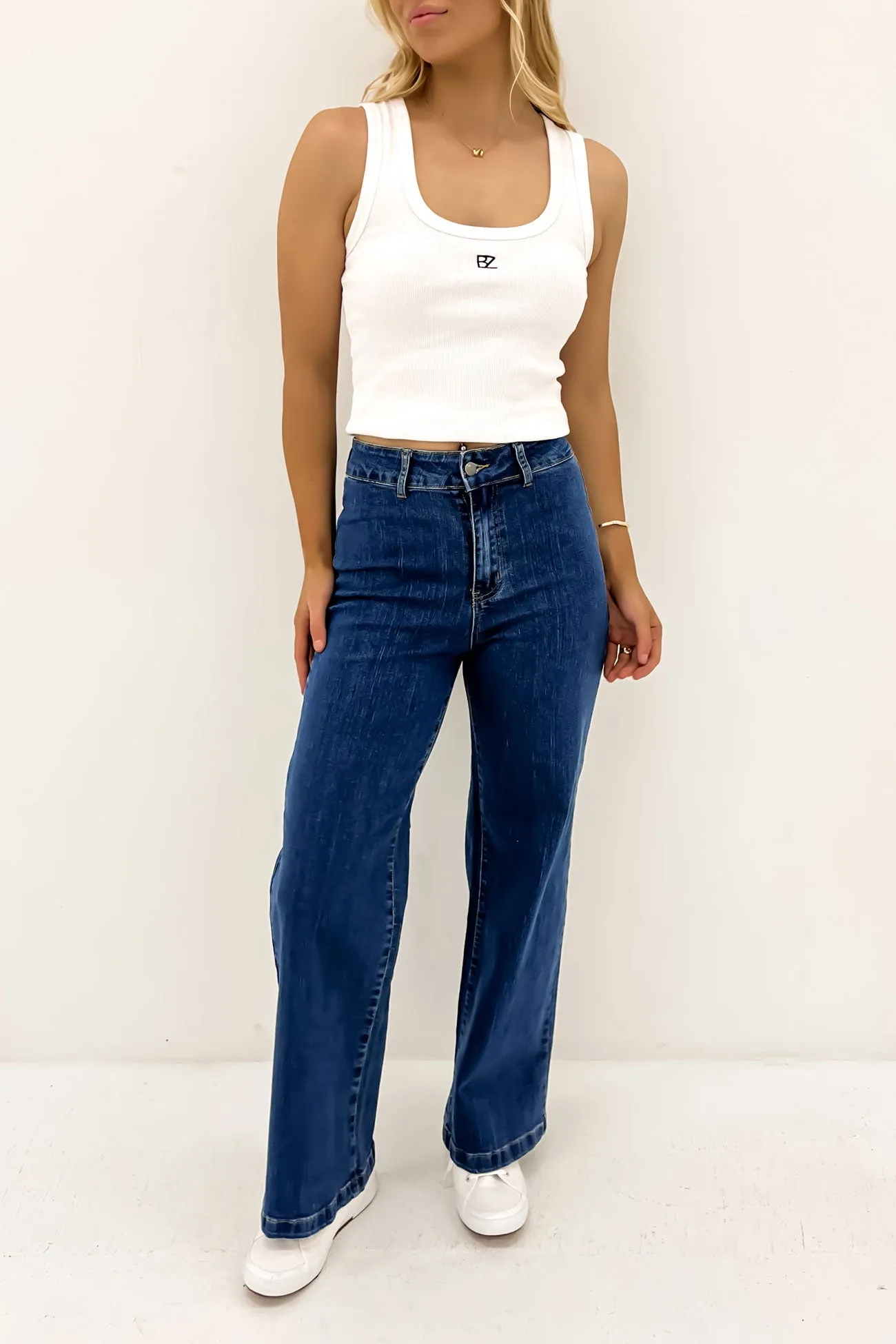 Leith Denim Jean Dark Blue Slim Vintage Lover Spring Mood Bold Look
