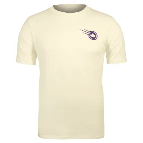 High Waist Double Stitched Merchant of Tennis Sunrise Tee - Natural/Multi