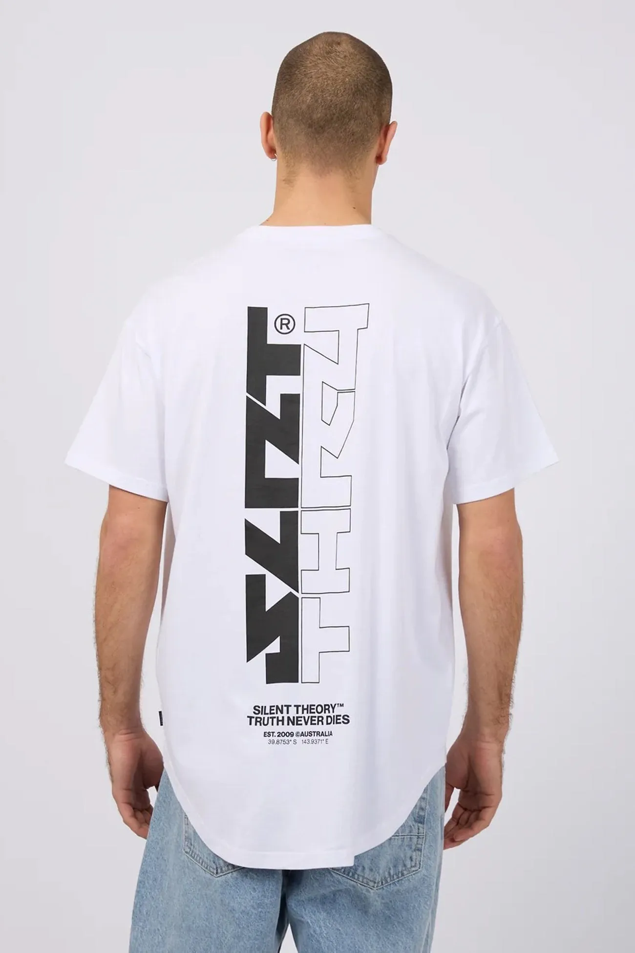 anti static Fade Tee White