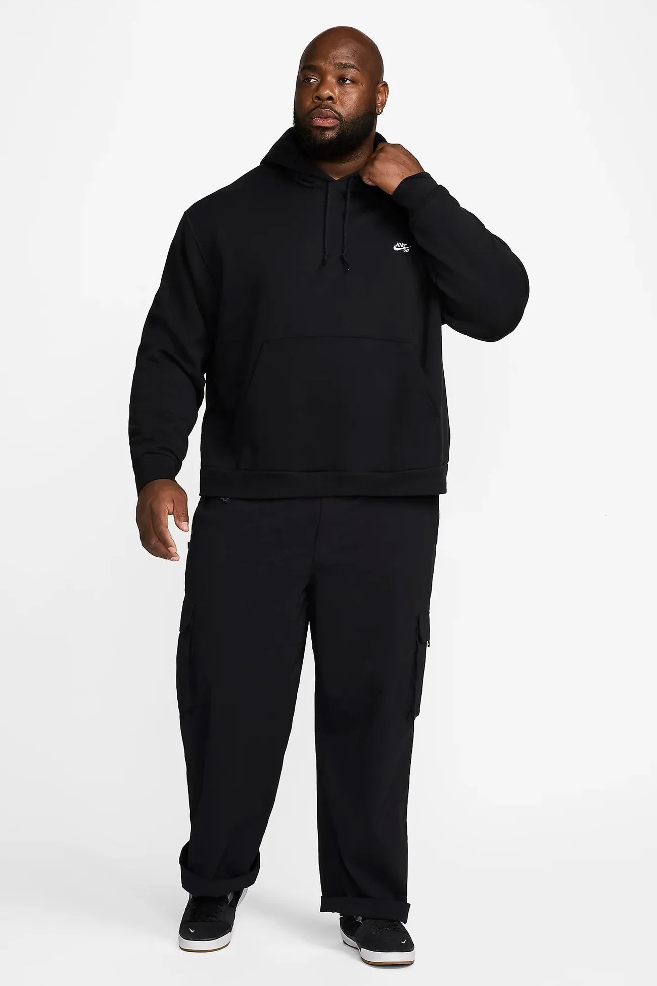 Nike SB Hoodie Black White Essential Style