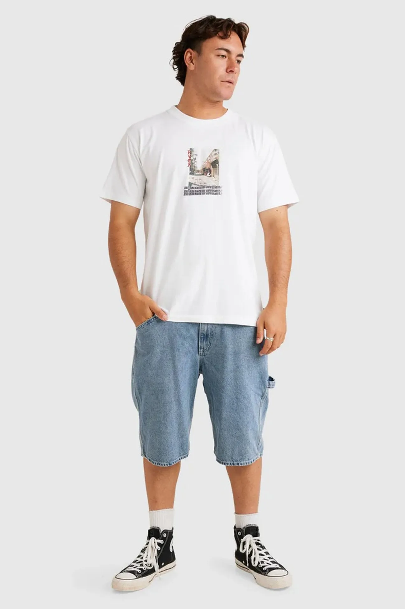 Versatile Wardrobe Piece SeamlessSidePanels Downtown Short Sleeve Tee White