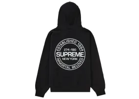 Supreme Immortal Hooded Sweatshirt Black Button Closure