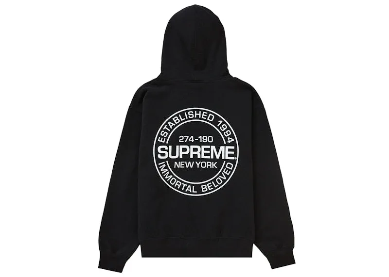 Comfortable fit Supreme Immortal Hooded Sweatshirt Black