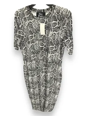 Dress Casual Maxi By Clothes Mentor In Grey, Size: 1x Puff-Sleeve Cap-Sleeve