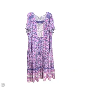 Dress Casual Maxi By Cmb In Purple, Size: 4x Trendy Design