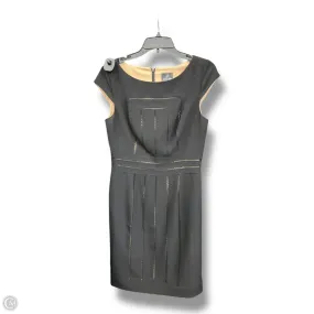 Golden Scene Pleated design Dress Casual Midi By Adrianna Papell In Black, Size: M
