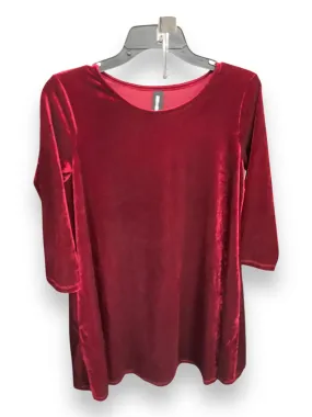 Daily Go Dress Casual Midi By Agnes & Dora In Maroon, Size: L