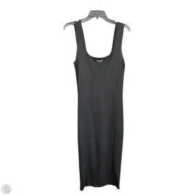 Dress Casual Midi By Aqua In Black, Size: L Flattering Shape Look SeamlessConstruction