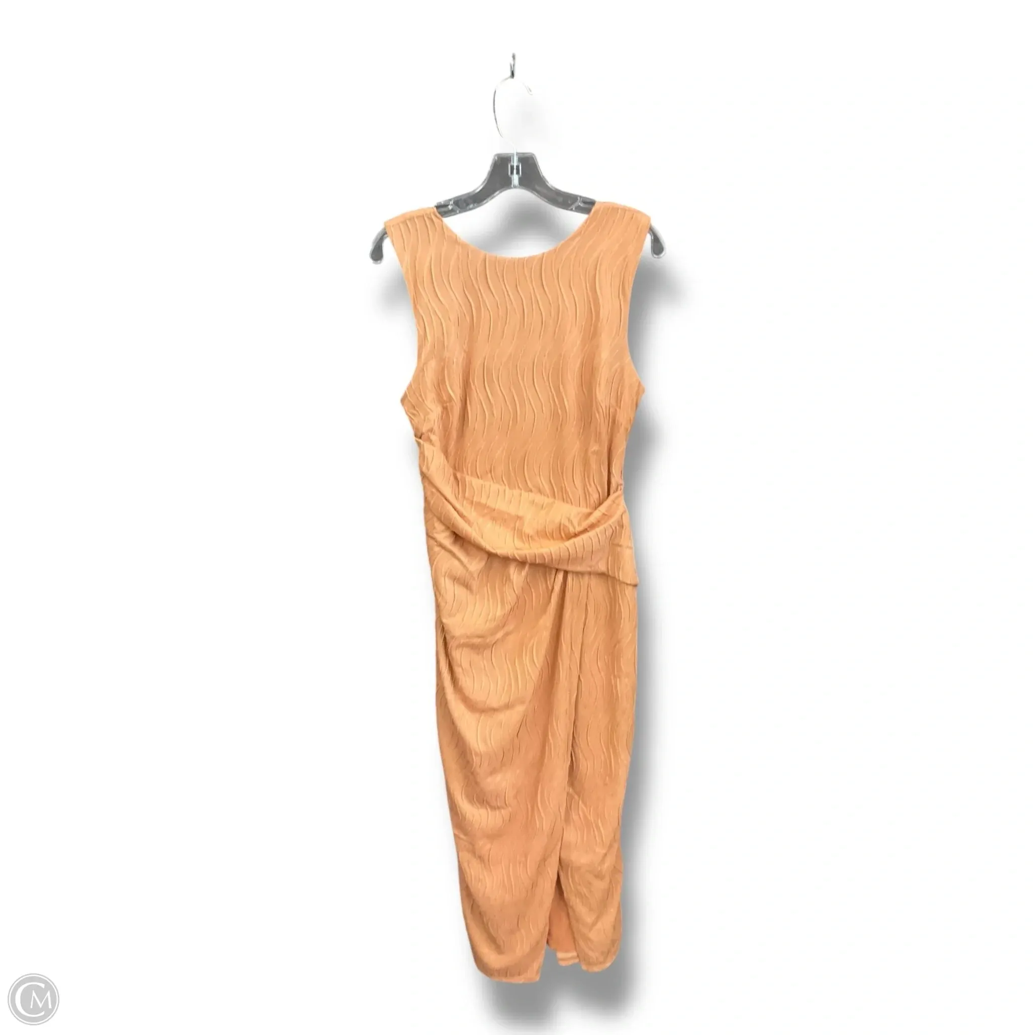 Cocktail-Party Elegant Wearable Dress Casual Midi By Asos In Coral, Size: M