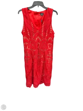 Dress Casual Midi By Bardot In Red, Size: 8 Soft Pleats