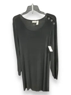 Dress Casual Midi By Chicos In Black, Size: Xl LightweightMaterial
